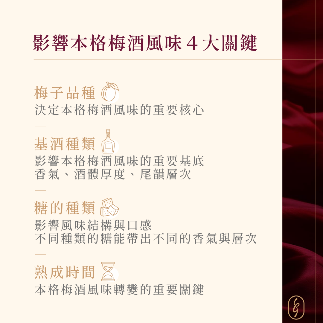 影響本格梅酒風味的關鍵