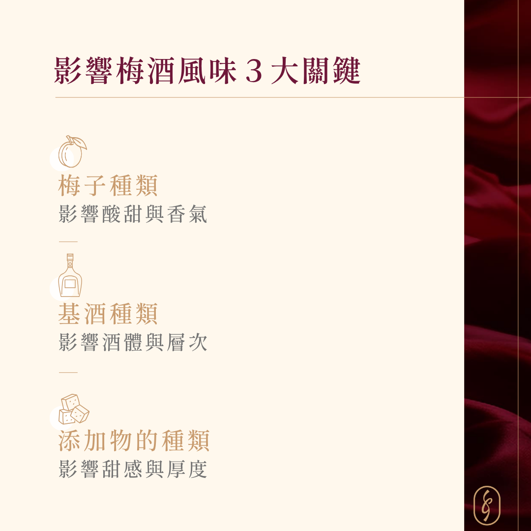 影響梅酒風味的關鍵